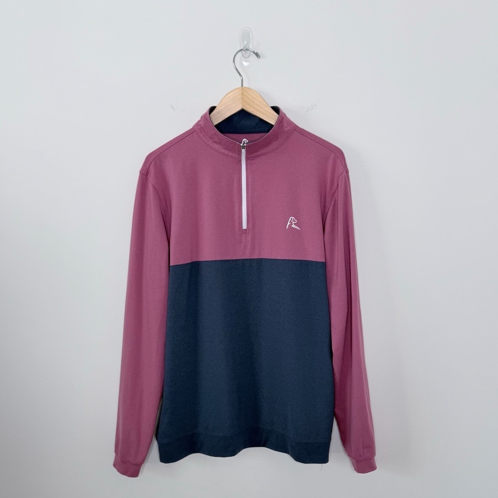 RHOBACK Heather Performance Q-Zip Men's Performance golf office logo Size M